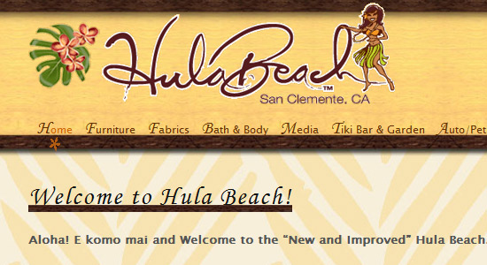 Hula Beach Home Page